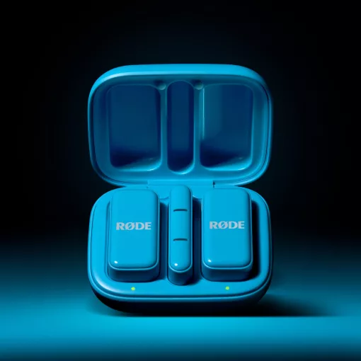 RODE Wireless Micro-C két csatornás kompakt vezeték nélküli mikrofon (USB-C), kék