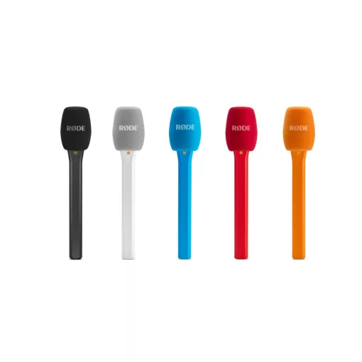 RODE Interview Micro mikrofonfogó nyél vezeték nélküli mikrofonokhoz, narancssárga