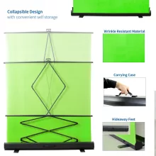 Mikrosat Pull-Up Chromagreen Háttér 165x200cm (Zöld-BD2008)
