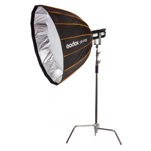 Godox SZ150R RGB LED Licht set mit C-Stand und 120cm parabolic softbox (150W)
