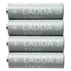 IKEA LADDA 4 db akkumulátor 1.2V 1900mAh AA