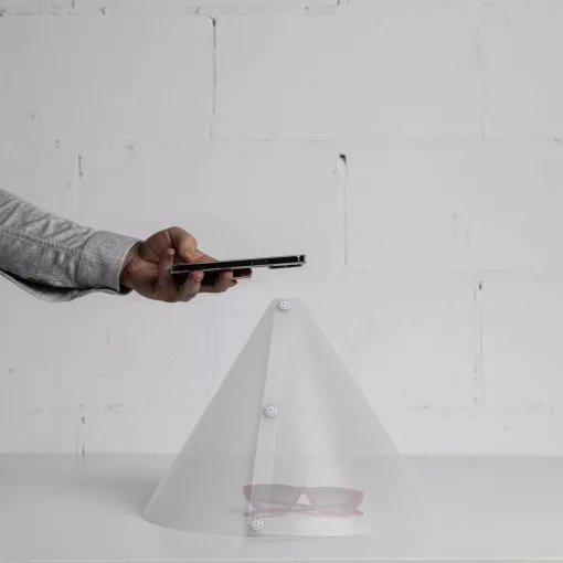 Mikrosat Cone - fényáteresztő tölcsér - S méret, mobilhoz