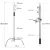   Mikrosat CS-340BP C-Stand PRO Állvány Állítható Boom Karral, súlyzsákkal (max. 20kg, 340cm)