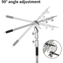 Mikrosat CS-340BP C-Stand PRO Állvány Állítható Boom Karral, súlyzsákkal (max. 20kg, 340cm)