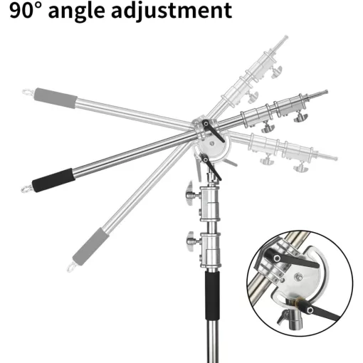 Mikrosat CS-340BP C-Stand PRO Állvány Állítható Boom Karral, súlyzsákkal (max. 20kg, 340cm)