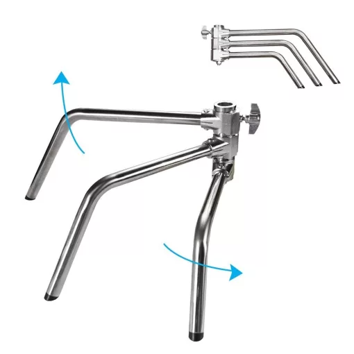 Mikrosat CS-340BP C-Stand PRO Állvány Állítható Boom Karral, súlyzsákkal (max. 20kg, 340cm)