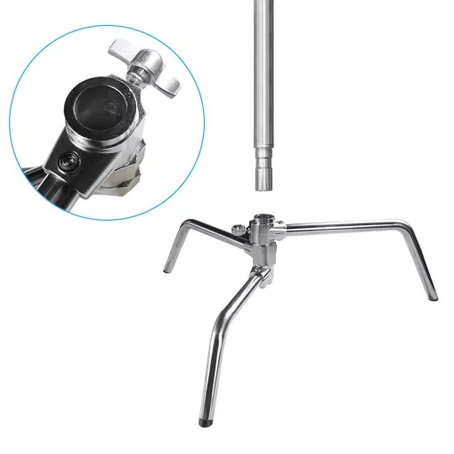 Mikrosat CS-340BP C-Stand PRO Állvány Állítható Boom Karral, súlyzsákkal (max. 20kg, 340cm)