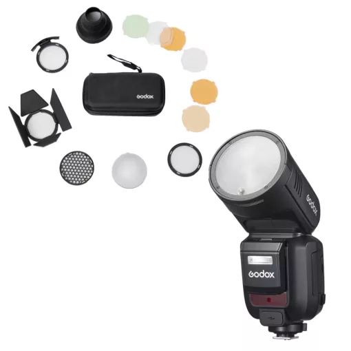 Godox V100-O Olympus/Panasonic rendszervaku szett AK-R1 fényformálóval