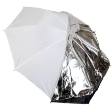 Mikrosat 109 cm 2in1 ernyő - áteresztő és fekete ezüst huzat (UB05)