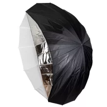 Mikrosat 180 cm 2in1 ernyő - áteresztő és fekete ezüst huzat (UB05)