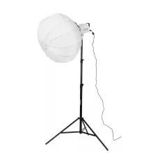 Godox LE300Bi Bi-Color LED Podcast lámpa Szett Gömb Softboxal (Bi - 65cm - 2,6m)