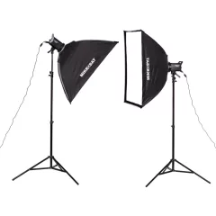   Godox LE300Bi LED Lámpa szett- Mikrosat 4Clicks 60x90cm softboxal