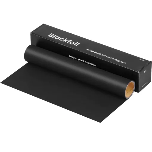 Mikrosat Matt Fekete Fólia - Matte Black Cinefoil 12" x 12.5' (30cm x 3.8m)