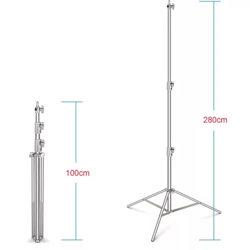 Mikrosat SSS-280 Acél Lámpaállvány (280cm, 8kg)