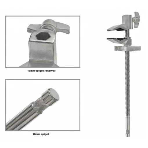 Mikrosat satu spigottal - End Jaw Clamp - 32cm
