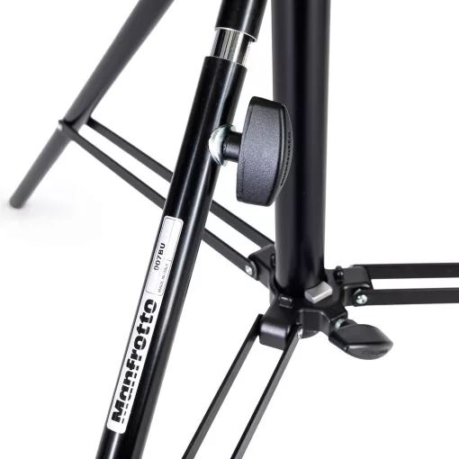 Manfrotto Senior alumínium állvány, szint. lábbal, fekete (007BU)