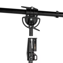 Manfrotto Superboom állvánnyal, fekete (025BS)