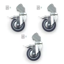 Manfrotto 3 darabos kerékszett, fékekkel és adapterrel, 75mm (110)