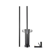 Manfrotto Oszlop állvány, fék. kerekek, levehető talp, alu, fekete (231B)