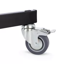Manfrotto Oszlop állvány, fék. kerekek, levehető talp, alu, fekete (231B)