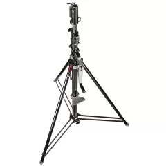   Manfrotto Wind up acél 3 szekciós állvány fekete-cink (087NWB)