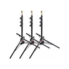 Manfrotto Mini kompakt légcsill. alu lámpaállvány 3db-os szett, fekete (1051BAC-3)