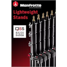 Manfrotto Mini kompakt légcsill. alu lámpaállvány 3db-os szett, fekete (1051BAC-3)