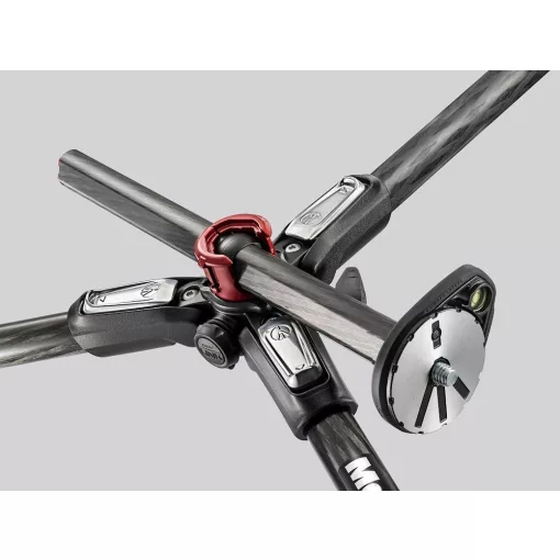 Manfrotto 190XPRO karbon 4 szekciós állvány, horizontális oszloppal (MT190CXPRO4)