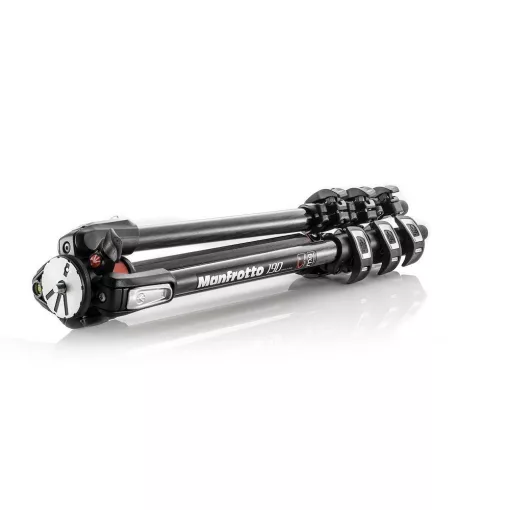 Manfrotto 190XPRO karbon 4 szekciós állvány, horizontális oszloppal (MT190CXPRO4)