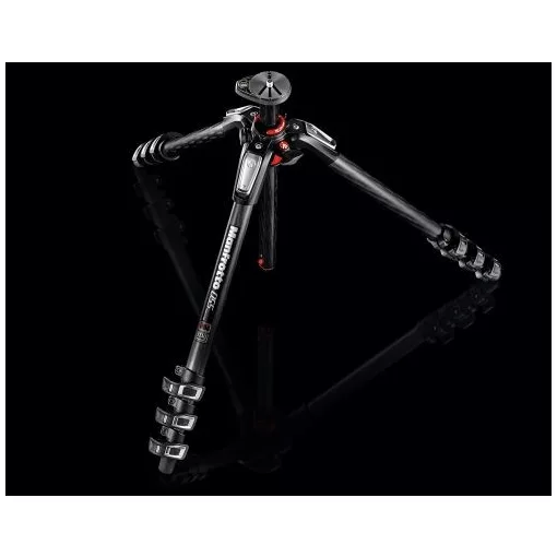 Manfrotto 055 karbon 4 szekciós állvány, horizontális oszloppal (MT055CXPRO4)