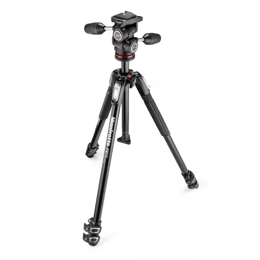 Manfrotto 190X kit alu 3 szekciós állvány 804mk II 3D fej (MK190X3-3W1)