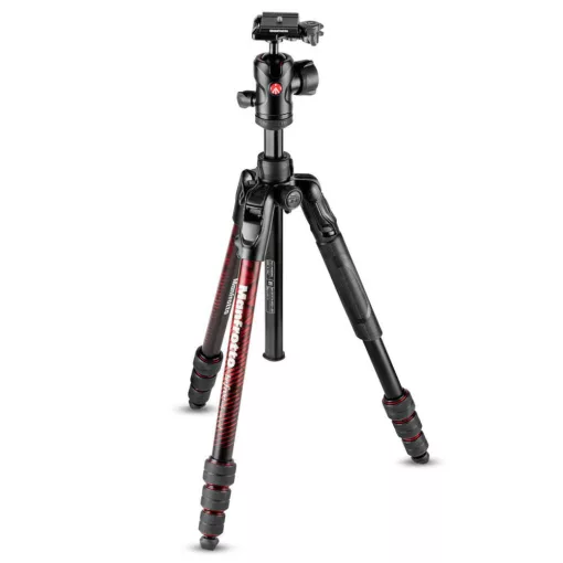 Manfrotto Befree Red Tripod Szett - Fényképezőgép Állvány Gömbfejjel (MKBFRTA4RD-BH)