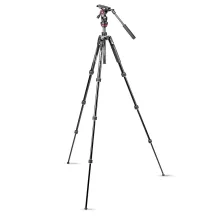 Manfrotto Befree live kit alu állvány tekerős lábzárral + fluid fej (MVKBFRT-LIVE)