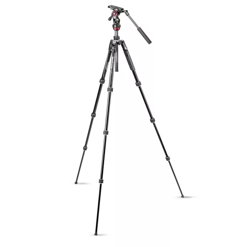 Manfrotto Befree live kit alu állvány tekerős lábzárral + fluid fej (MVKBFRT-LIVE)
