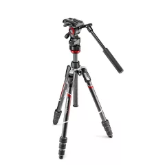   Manfrotto Befree Live Tripod Szett - Karbon Fényképezőgép Állvány Videófejjel (MVKBFRTC-LIVE)