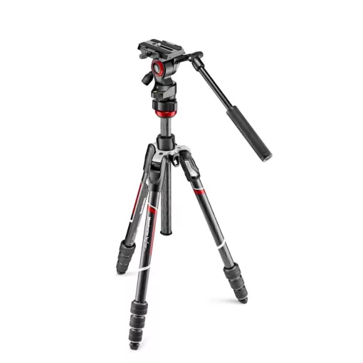 Manfrotto Befree Live Tripod Szett - Karbon Fényképezőgép Állvány Videófejjel (MVKBFRTC-LIVE)