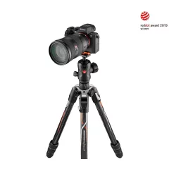   Manfrotto Befree GT Karbon tekerős lábzár+gömbfej Sony Alpha kamerához (MKBFRTC4GTA-BH)