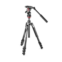   Manfrotto Befree Live Alu Tripod Szett - Fényképezőgép Állvány Videófejjel (MVKBFRL-LIVE)