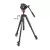   Manfrotto MVH500AH fluid fej lapos alappal + 190X alu video tripod (MVK500190XV)