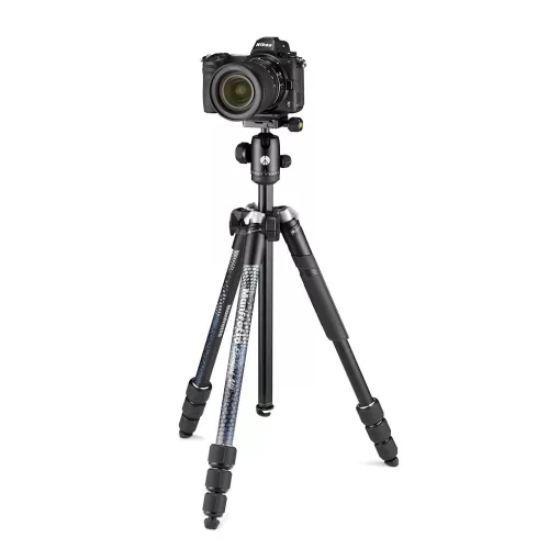 Manfrotto Element MII állvány Alu 4 szekció, gömbfej, fekete (MKELMII4BK-BH)