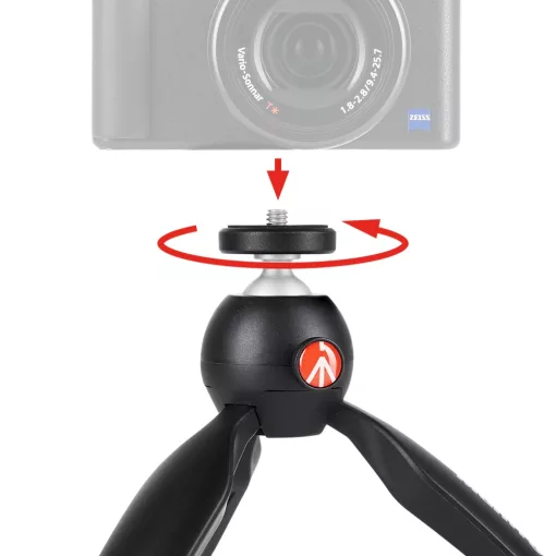 Manfrotto PIXI Mini Tripod MII, schwarz (MTPIXIMII-B)