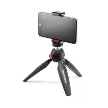 Manfrotto Pixi mini állvány MII, univerzális okostelefon tartóval (MKPIXICLMII-BK)