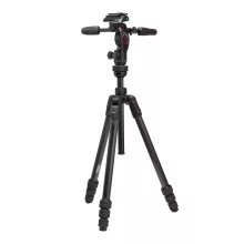 Manfrotto Befree GT karbon állvány tekerős zár +3D live fotó/videó fej (MKBFRTC4GTFB-3W)