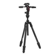   Manfrotto Befree GT karbon állvány tekerős zár +3D live fotó/videó fej (MKBFRTC4GTFB-3W)