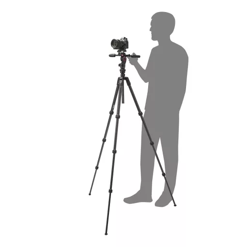 Manfrotto Befree GT karbon állvány tekerős zár +3D live fotó/videó fej (MKBFRTC4GTFB-3W)