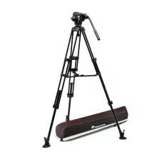 Manfrotto 502X fej alu. Twin leg középterpeszes állvánnyal (MVK502XTWINMA)