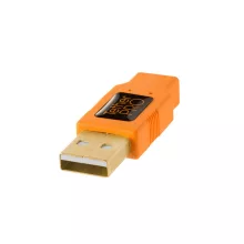 TETHER TOOLS TetherPro USB 2.0 > Mini-B 8pin 4.6m narancs - 257113 (CU8015)