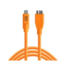 TETHER TOOLS TetherPro USB Type C > Micro-B 5pin 4.6m narancs - 288232 (CUC3315-ORG)