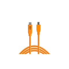   TETHER TOOLS TetherPro USB Type C > Micro-B 5pin 4.6m narancs - 288232 (CUC2515)