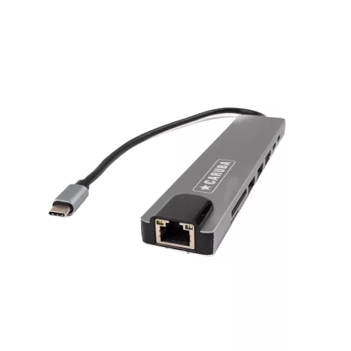 Caruba 8in1 USB-C HUB USB 3.0 - ethernet USB-C csatlakozás